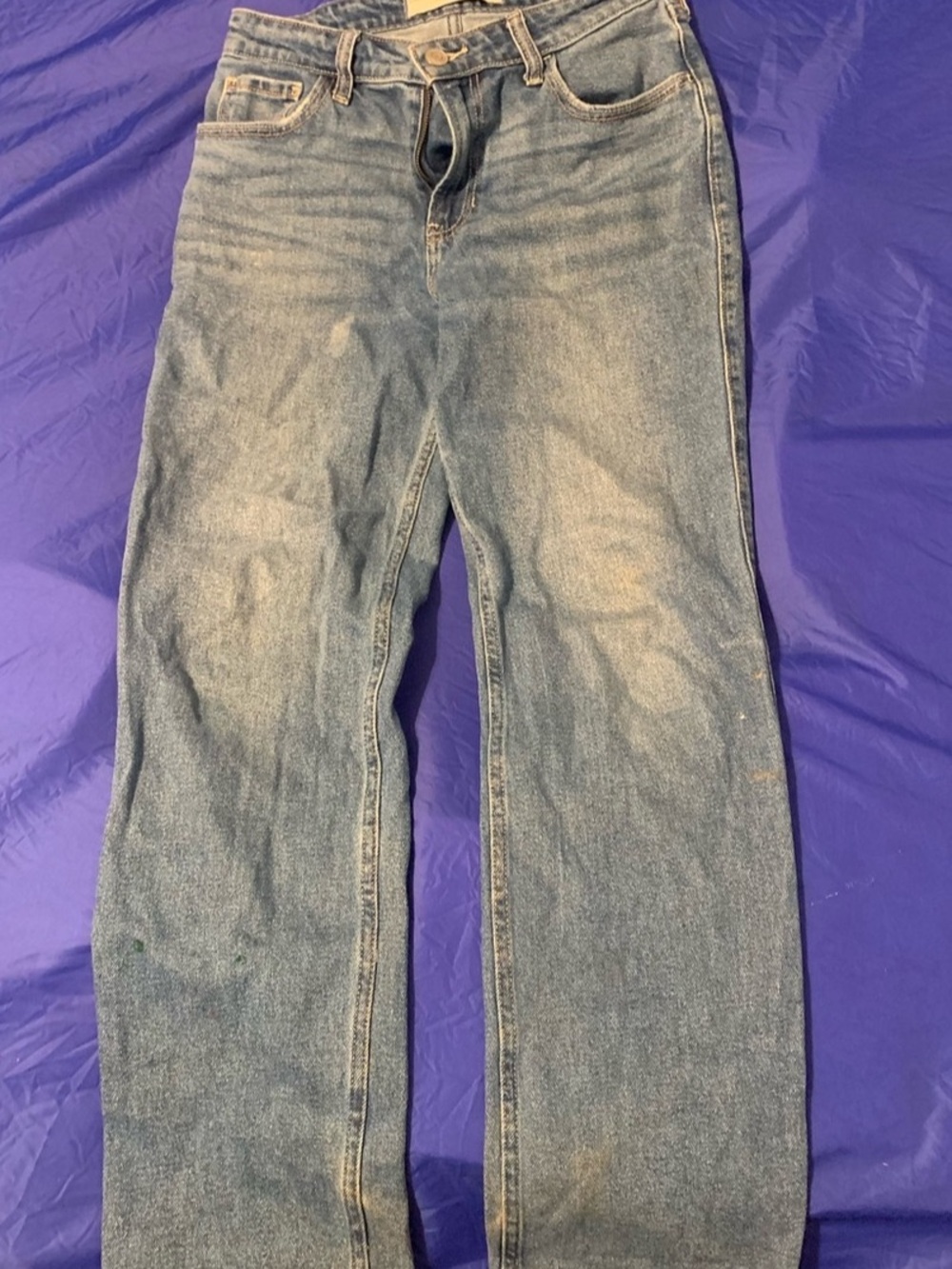 Hollister Co. high rise straight blue jeans size 4 #highrise #denim